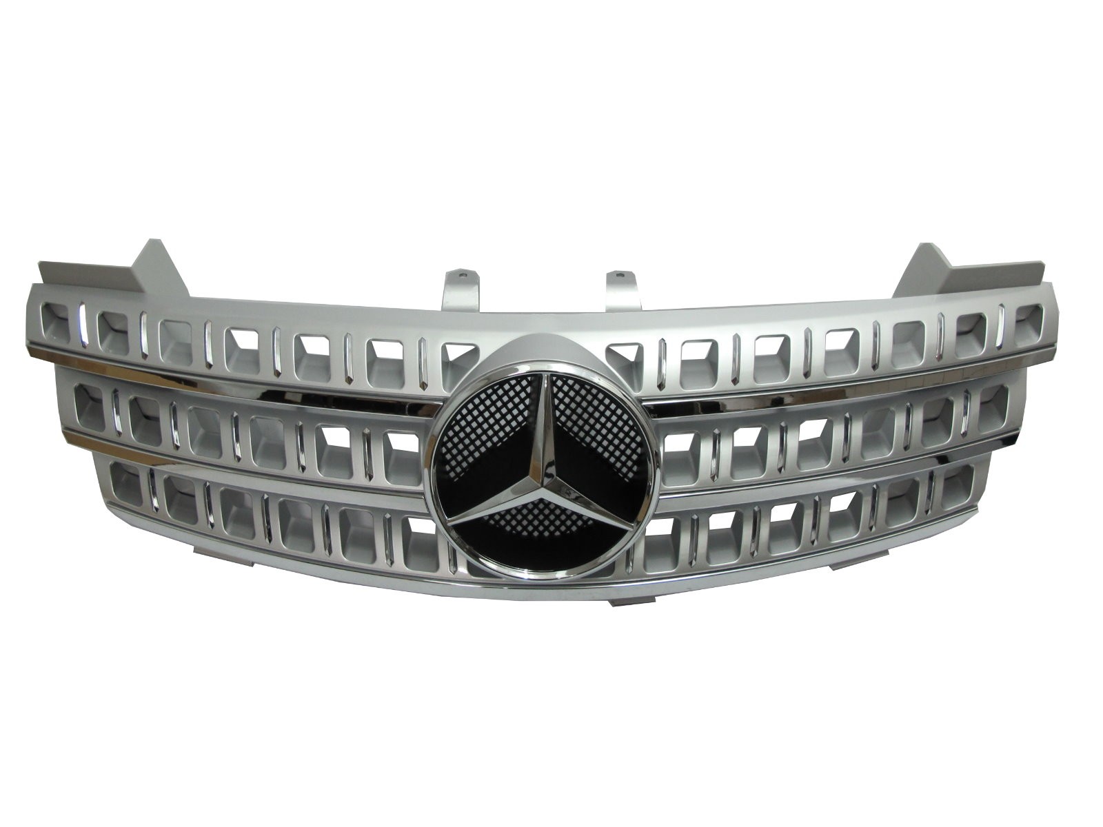 CrazyTheGod W164 2005-2009 Pre-Facelift GRILLE/GRILL 3FIN CHROME/SILVER for Mercedes-Benz