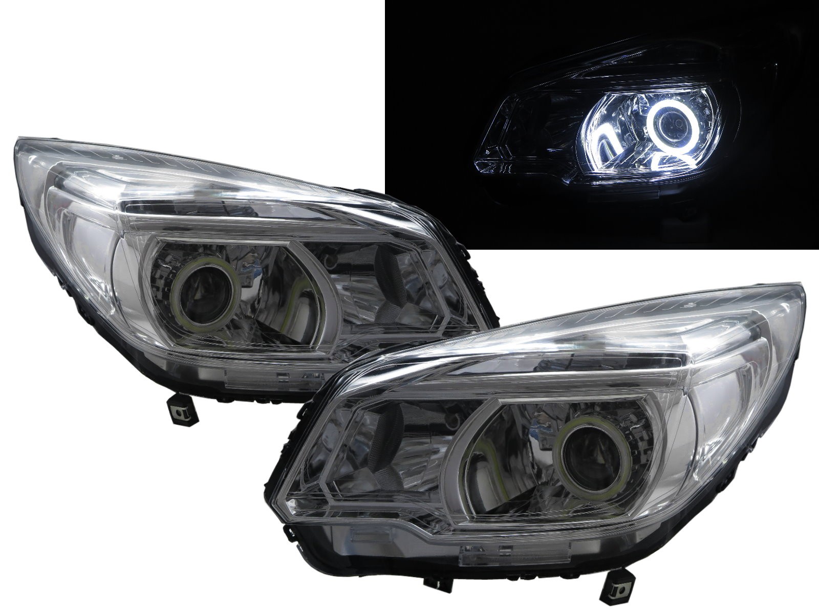 CrazyTheGod TrailBlazer RG Second generation 2012-2016 SUV 5D COB Projector Headlight Headlamp Chrome for CHEVROLET CHEVY LHD