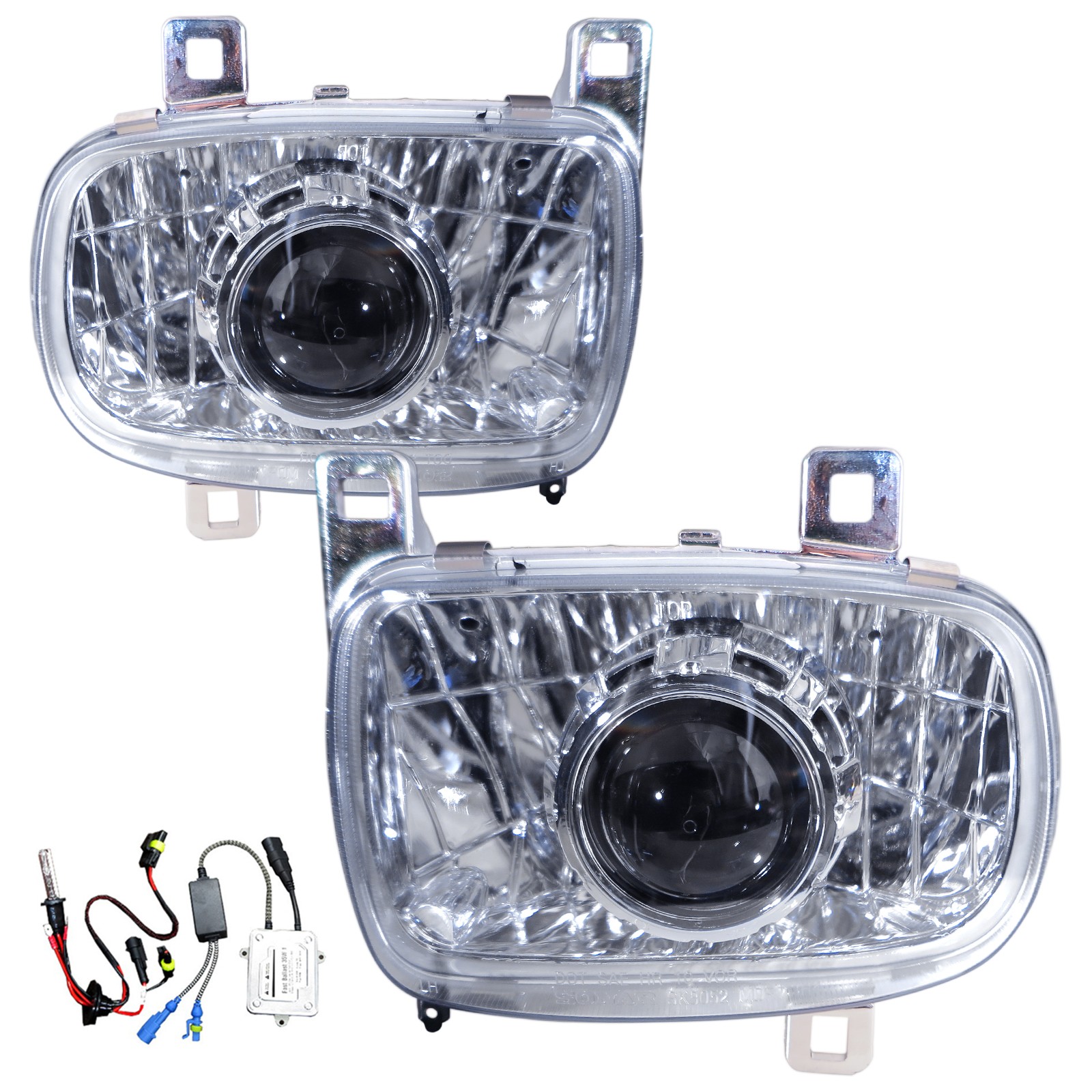 CrazyTheGod RX-7 RX7 FD3S Third generation 1992-2002 Coupe 2D Projector HID Headlight Headlamp Chrome for MAZDA RHD
