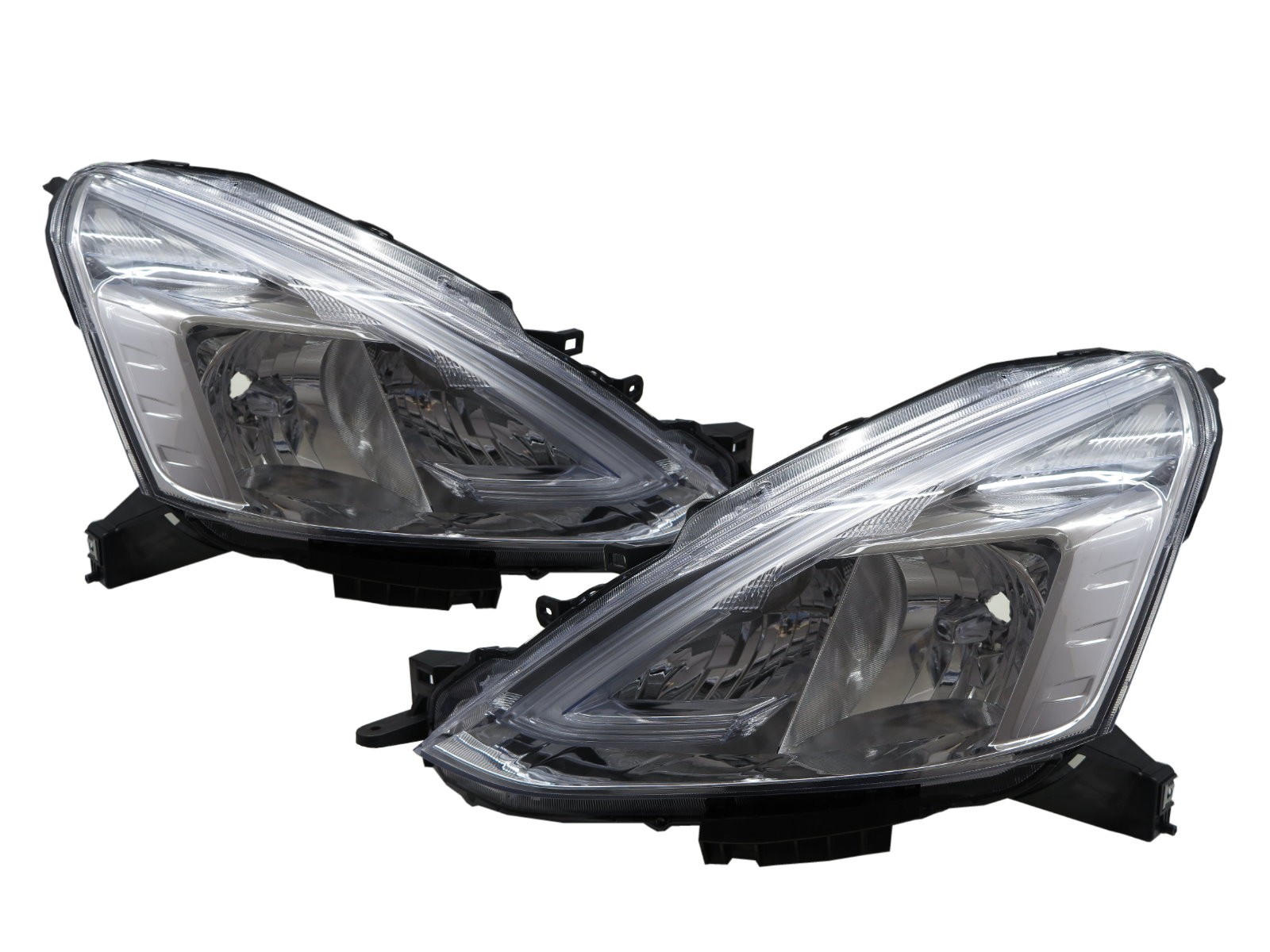 CrazyTheGod Livina X-Gear L11 Second generation 2013-present MPV 5D Clear Headlight Headlamp W/ Motor Chrome for NISSAN LHD