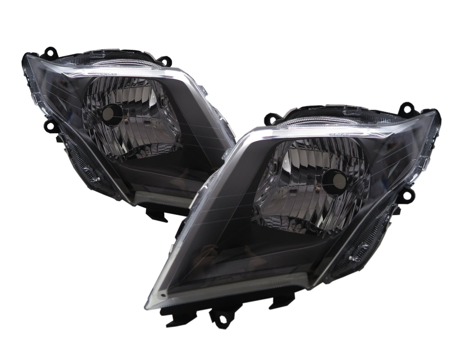 CrazyTheGod JETS 2015-Present Motorcycles Clear Headlight Headlamp Black for SYM
