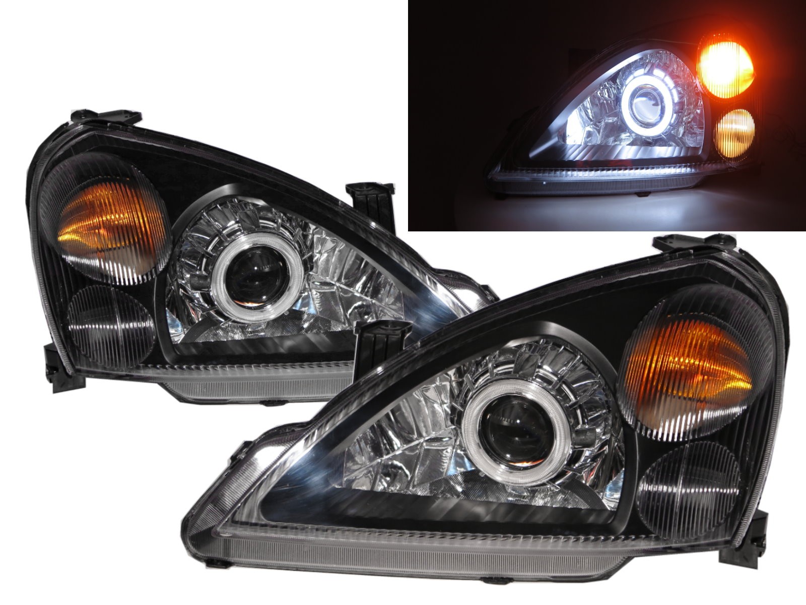 CrazyTheGod Baleno 2002-2007 Sedan 4D CCFL Projector Headlight Headlamp Black for SUZUKI RHD