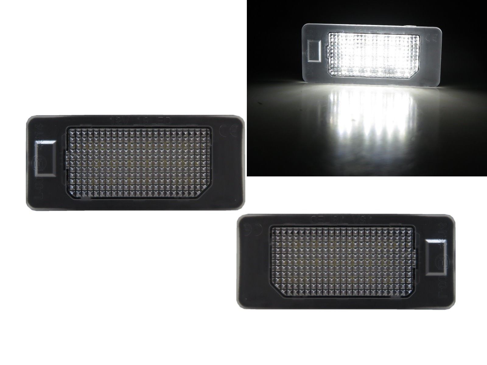 CrazyTheGod 5-Series F10 Sixth generation 2011-Present Sedan 4D LED License Lamp White V2 for BMW