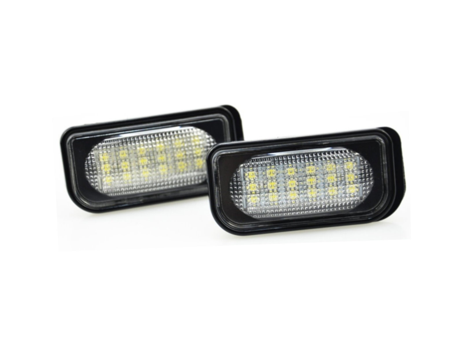 CrazyTheGod C-CLASS W203 Second generation 2000-2007 Sedan 4D LED W/ Canbus License Lamp White for Mercedes-Benz