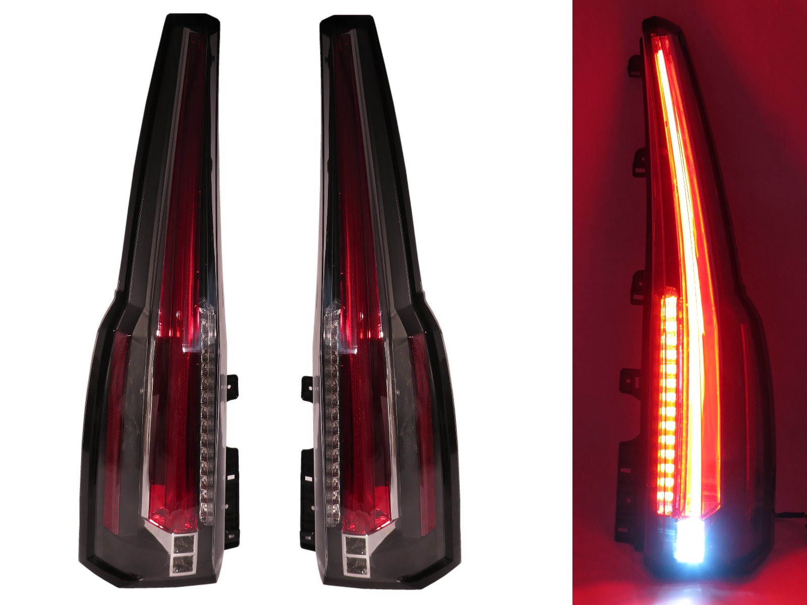 CrazyTheGod Suburban Fourth generation 2015-2016 SUV 5D LED Tail Rear Light Red for CHEVROLET CHEVY