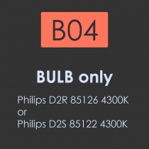 B04-Bulb Only-Philps D2R 85126 4300K