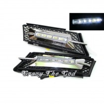 CrazyTheGod 3-Series E90 Fifth generation 2005-2011 Sedan 4D LED DRL Daytime Running Light Lamp Chrome for BMW