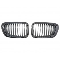 CrazyTheGod 3-Series E46 1999-2002 PRE-FACELIFT Coupe/Convertible 2D/3D M3Look GRILLE/GRILL Chrome for BMW