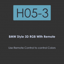 H05-3D Crystal Angel-Eye-BMW Style 3D RGB with Remote