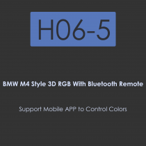 H06-BMW M4 Style Crystal Angle Eye-BMW M4 Style RGB with Bluetooth Remote