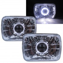 CrazyTheGod Cabrio 1990-1992 Coupe/Convertible 2D Guide LED Angel-Eye Headlight Headlamp Chrome for YUGO LHD