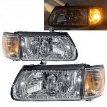 CrazyTheGod Amigo CK58/CM58/DM58 Second generation 2000-2002 Facelift SUV 3D/5D Clear W/ Corner Lamp Headlight Headlamp Chrome for ISUZU LHD