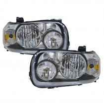CrazyTheGod ESCAPE First generation 2005-2007 SUV 5D Clear Headlight Headlamp Black for FORD LHD