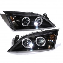 CrazyTheGod Mondeo B4Y/B5Y/BWY Second generation 2000-2007 Sedan/Hatchback/Wagon 4D/5D Angel-Eye Projector Headlight Headlamp Black for FORD RHD