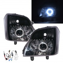 CrazyTheGod LUV D-MAX First generation 2005-2006 Pre-Facelift Pickup 2D/4D Guide LED Angel-Eye Projector HID Headlight Headlamp Black for CHEVROLET CHEVY RHD