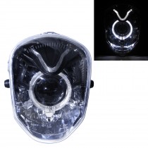CrazyTheGod Grom 2013-2015 Motorcycles Guide LED Angel-Eye Projector Headlight Headlamp Chrome for HONDA