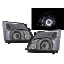 CrazyTheGod 300 Series Second generation 2011-present Truck 2D CCFL Projector Headlight Headlamp Chrome for HINO RHD