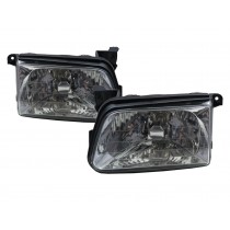 CrazyTheGod Rodeo Third generation 1997-2003 Pickup 4D Clear Glass Headlight Headlamp Chrome for HOLDEN LHD
