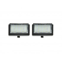 CrazyTheGod M-CLASS W164 Second generation 2006-2011 SUV 5D LED License Lamp White for Mercedes-Benz