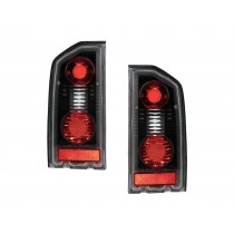 CrazyTheGod Tracker First generation 1988-1998 Convertible/SUV 2D/4D Clear Tail Rear Light Black for CHEVROLET CHEVY