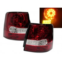 CrazyTheGod Range Rover Sport 2006-2009 L320 LED Tail Rear Light Red/Clear for Land Rover