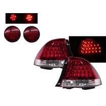 CrazyTheGod Altezza XE10 First generation 1999-2005 Sedan 4D LED Tail Rear Light Red/White for TOYOTA