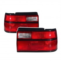 CrazyTheGod Corolla E90 Seventh generation 1991-1992 Sedan 4D Clear Tail Rear Light Red for TOYOTA