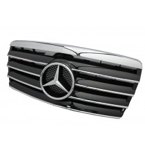 CrazyTheGod W124 1993-1996 Facelifted GRILLE/GRILL 5FIN CHROME/BLACK for Mercedes-Benz