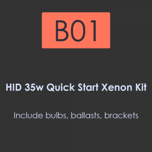 B01-HID 35W Quick Start Xenono kit.  Include bulbs.  ballasts.  brackets
