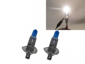 CrazyTheGod Bulb Globe 2PCS H1 55W 6000K Halogen Headlight Headlamp