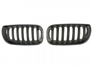 CrazyTheGod X3 E83 First generation 2003-2006 PRE-FACELIFT SUV 5D OE GRILLE/GRILL Chrome/Titanium for BMW
