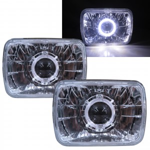 CrazyTheGod Conquest 1987-1989 Coupe 2D Guide LED Angel-Eye Headlight Headlamp Chrome for CHRYSLER LHD