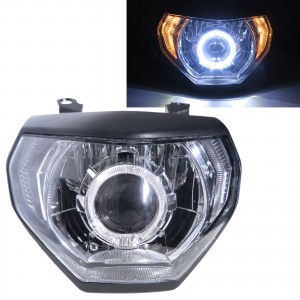 CrazyTheGod MT series MT-09 2014-Present Motorcycles Guide LED Angel-Eye Projector Headlight Headlamp Chrome for YAMAHA