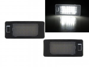 CrazyTheGod 3-Series E91 Fifth generation 2005-2011 Touring 5D LED License Lamp White for BMW
