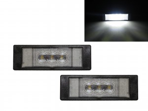CrazyTheGod 1-Series F20 Second generation 2012-Present Hatchback 5D LED License Lamp White for BMW
