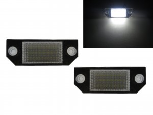 CrazyTheGod C-MAX 2003-2008 MPV 5D LED License Lamp White for FORD