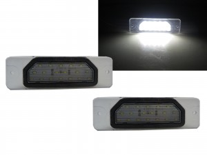 CrazyTheGod FX35/Fx37/Fx45/FX50/QX70 First generation 2003-2008 SUV 4D LED License Lamp White for INFINITI