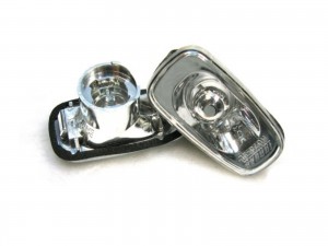 CrazyTheGod IS IS200/IS300 XE10 First generation 1999-2005 Sedan 4D Clear Side Marker Light Lamp Chrome for LEXUS