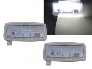 CrazyTheGod 3-Series E93 Fifth generation 2007-2013 Convertible 2D LED Sunvisor Vanity Mirror Light White for BMW