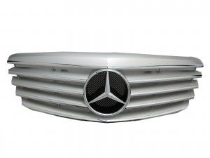 CrazyTheGod S-CLASS W221 2006-2009 PRE-FACELIFT Sedan 4D 5FIN GRILLE/GRILL Chrome/Silver for Mercedes-Benz
