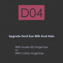 D03-Upgrade Devil Eye With Dual Color Guide Light Halos
