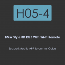 H05-3D Crystal Angel-Eye-BMW Style 3D RGB with Wifi Remote