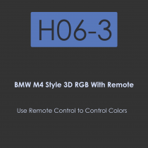 H06-BMW M4 Style Crystal Angle Eye-BMW M4 Style RGB with Remote