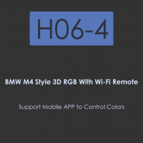H06-BMW M4 Style Crystal Angle Eye-BMW M4 Style RGB with Wifi Remote