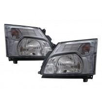 CrazyTheGod 300 Series Second generation 2011-present Truck 2D Clear Headlight Headlamp Chrome for HINO RHD
