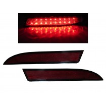 CrazyTheGod Fortis 2007-2014 Sedan 4D LED Rear Bumper Brake Light Lamp Red for Mitsubishi